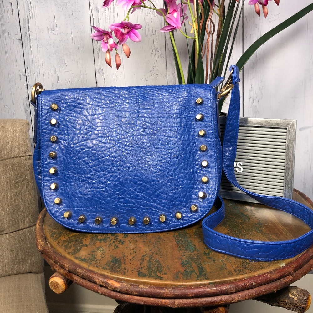 NWOT Urban Expressions Blue Studded Vegan Leather